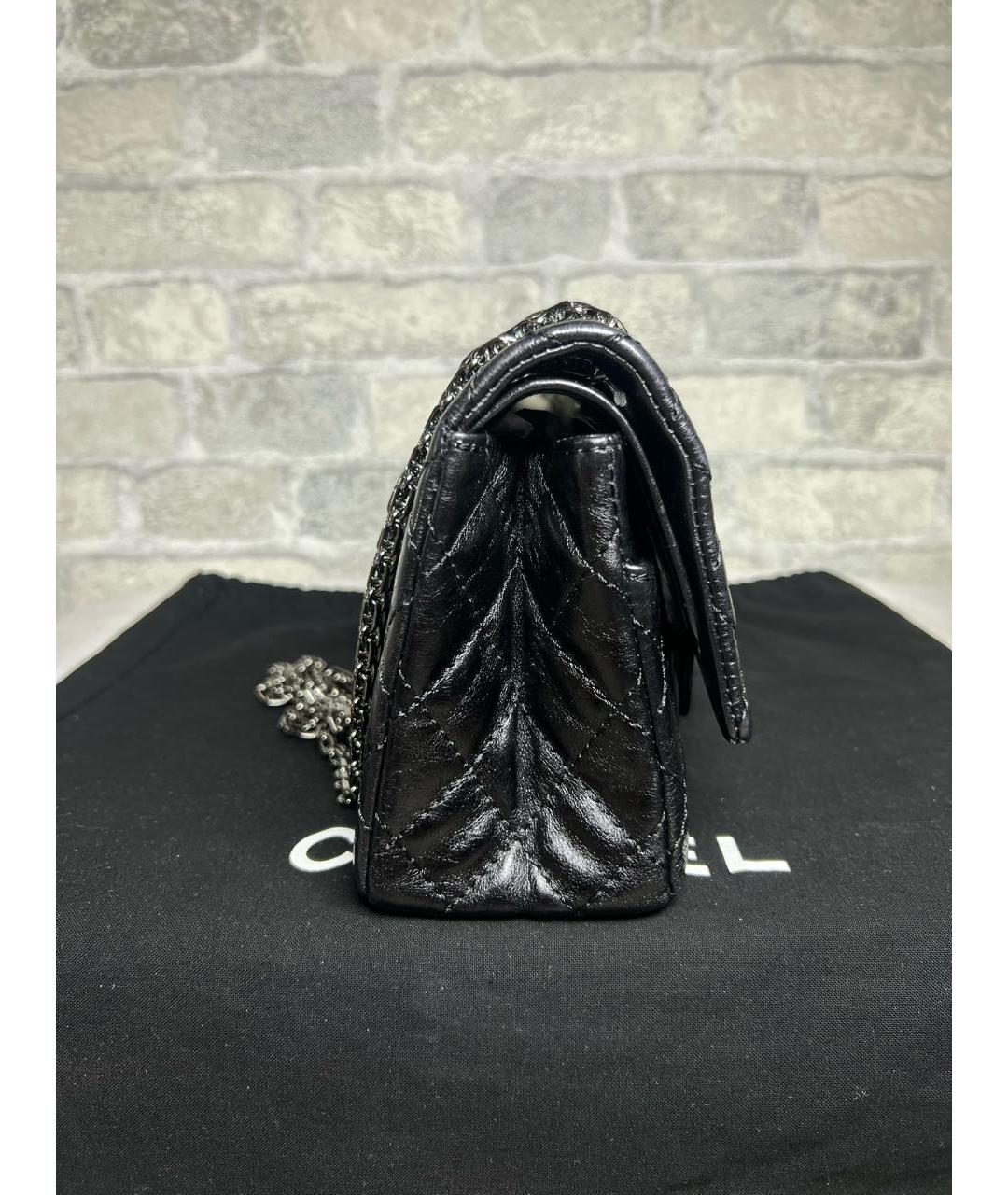 CHANEL Черная кожаная сумка через плечо, фото 5