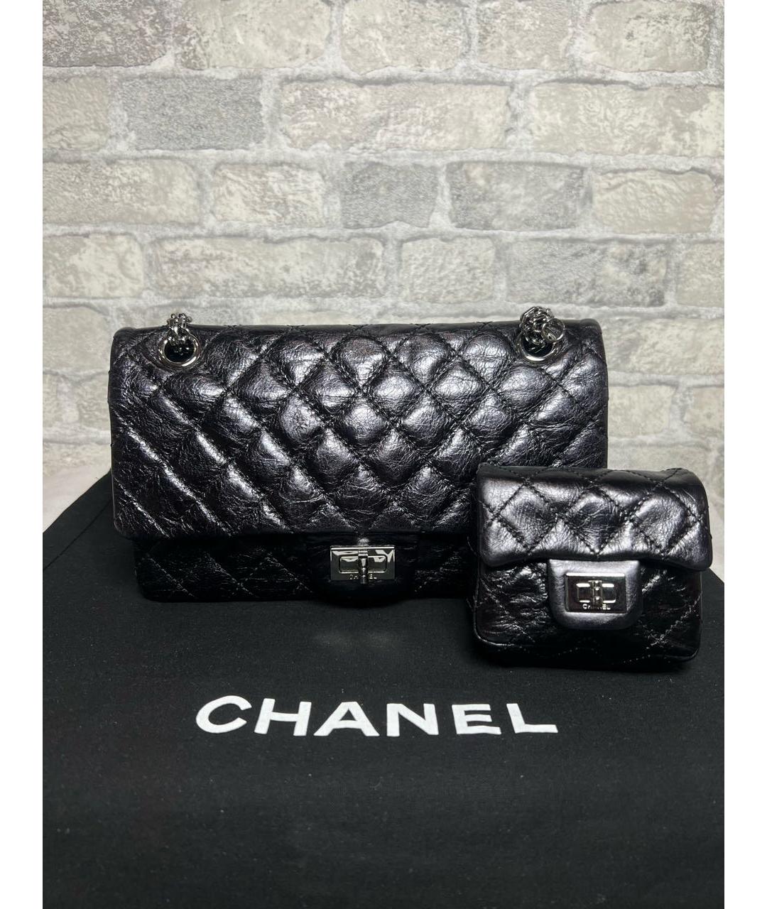 CHANEL Черная кожаная сумка через плечо, фото 9