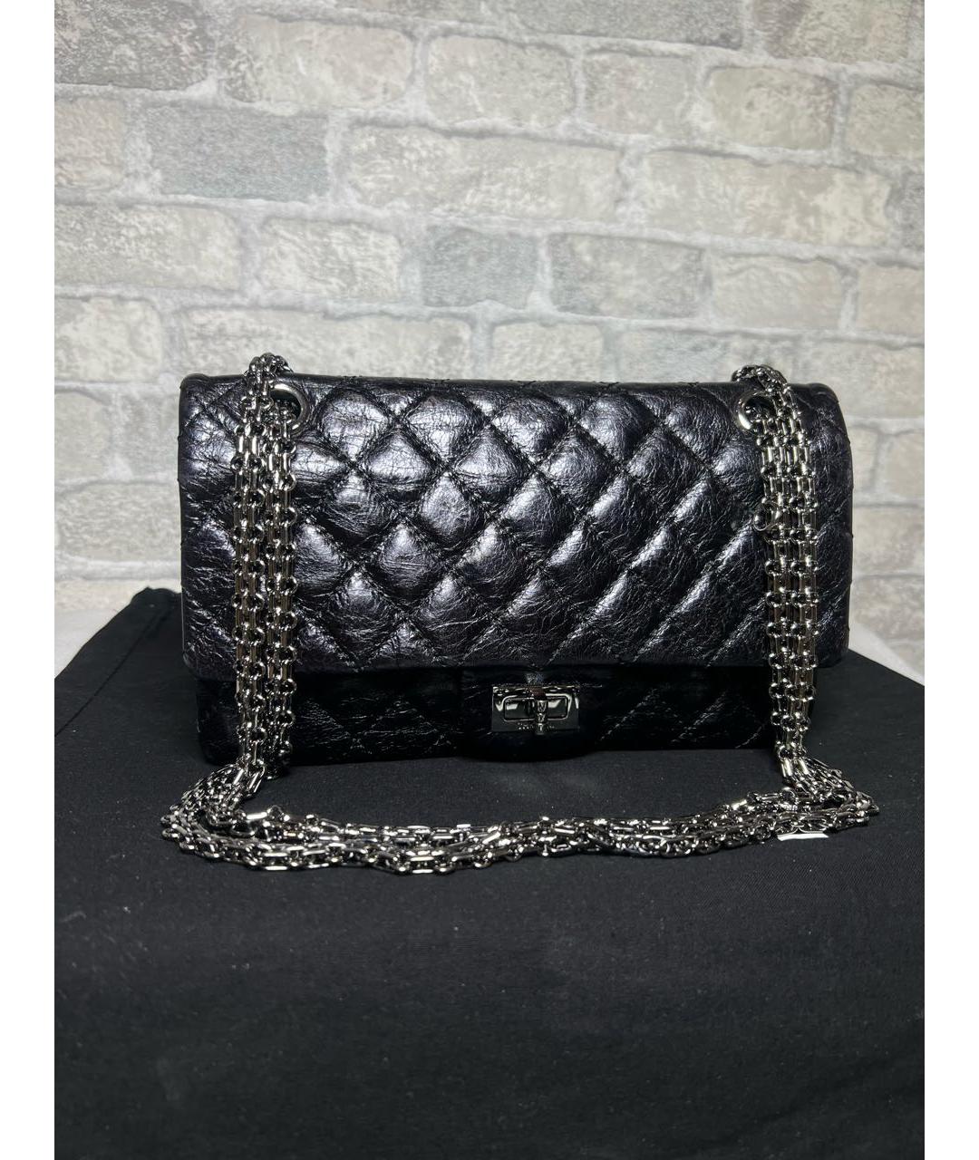 CHANEL Черная кожаная сумка через плечо, фото 3