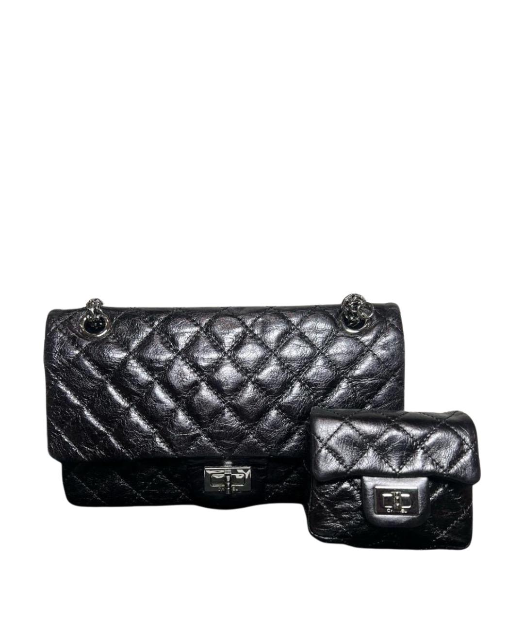 CHANEL Черная кожаная сумка через плечо, фото 1