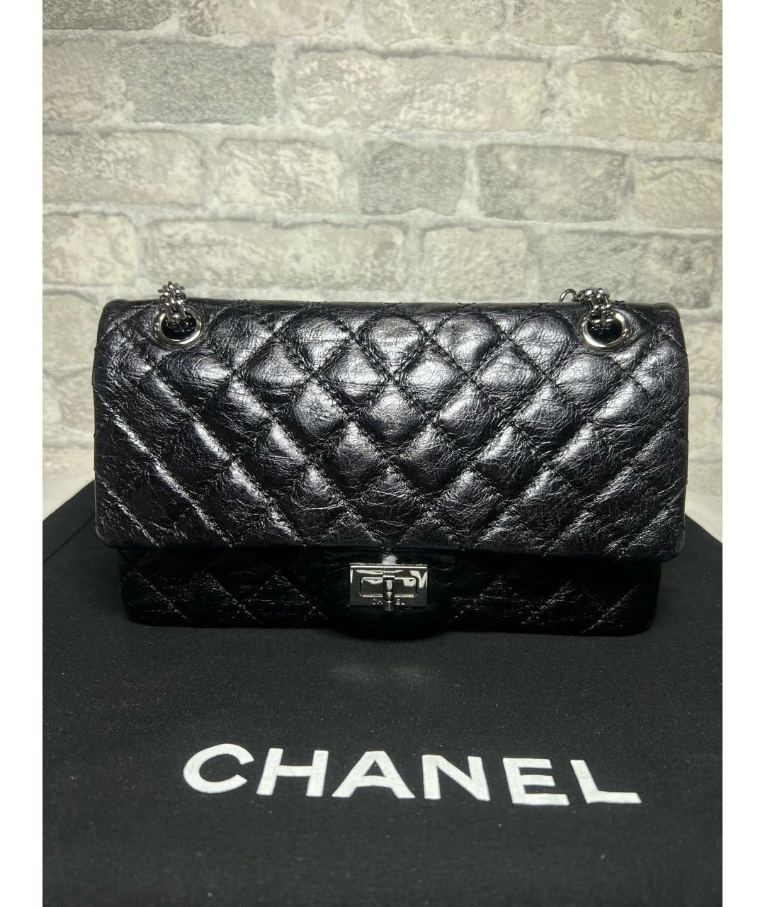 CHANEL Черная кожаная сумка через плечо, фото 2