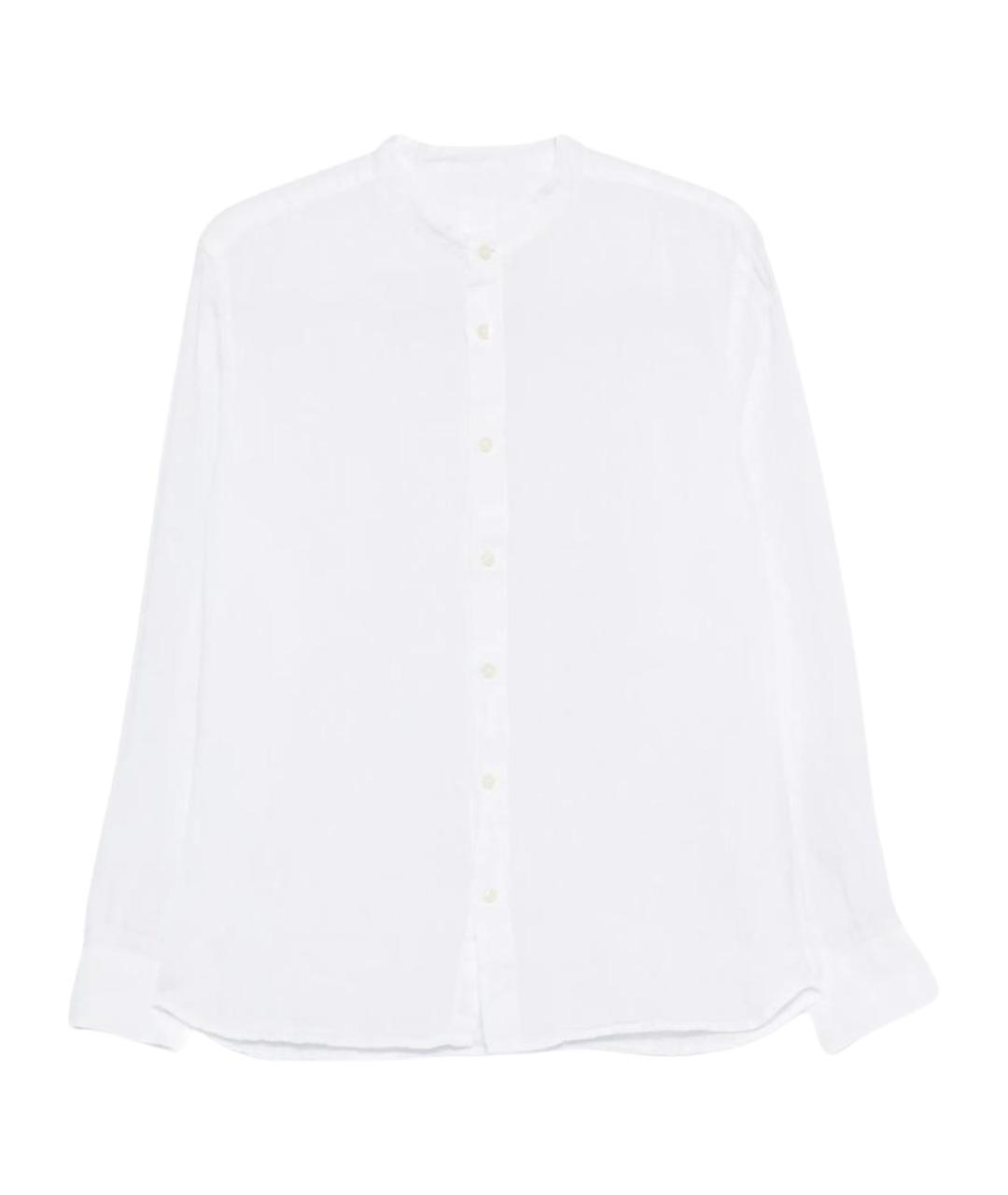 120% LINO Белая льняная кэжуал рубашка, фото 1