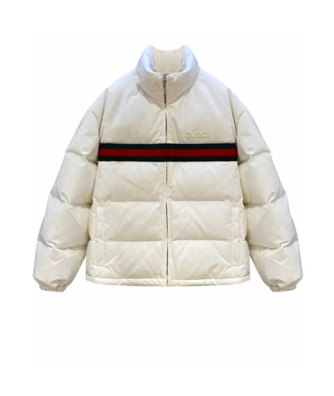 GUCCI Белый полиэстеровый пуховик, фото 1