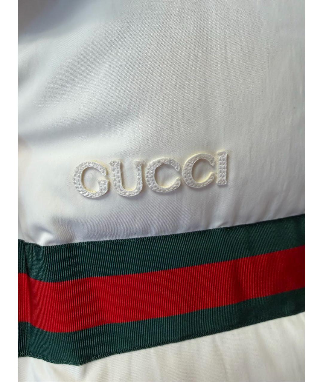 GUCCI Белый полиэстеровый пуховик, фото 6