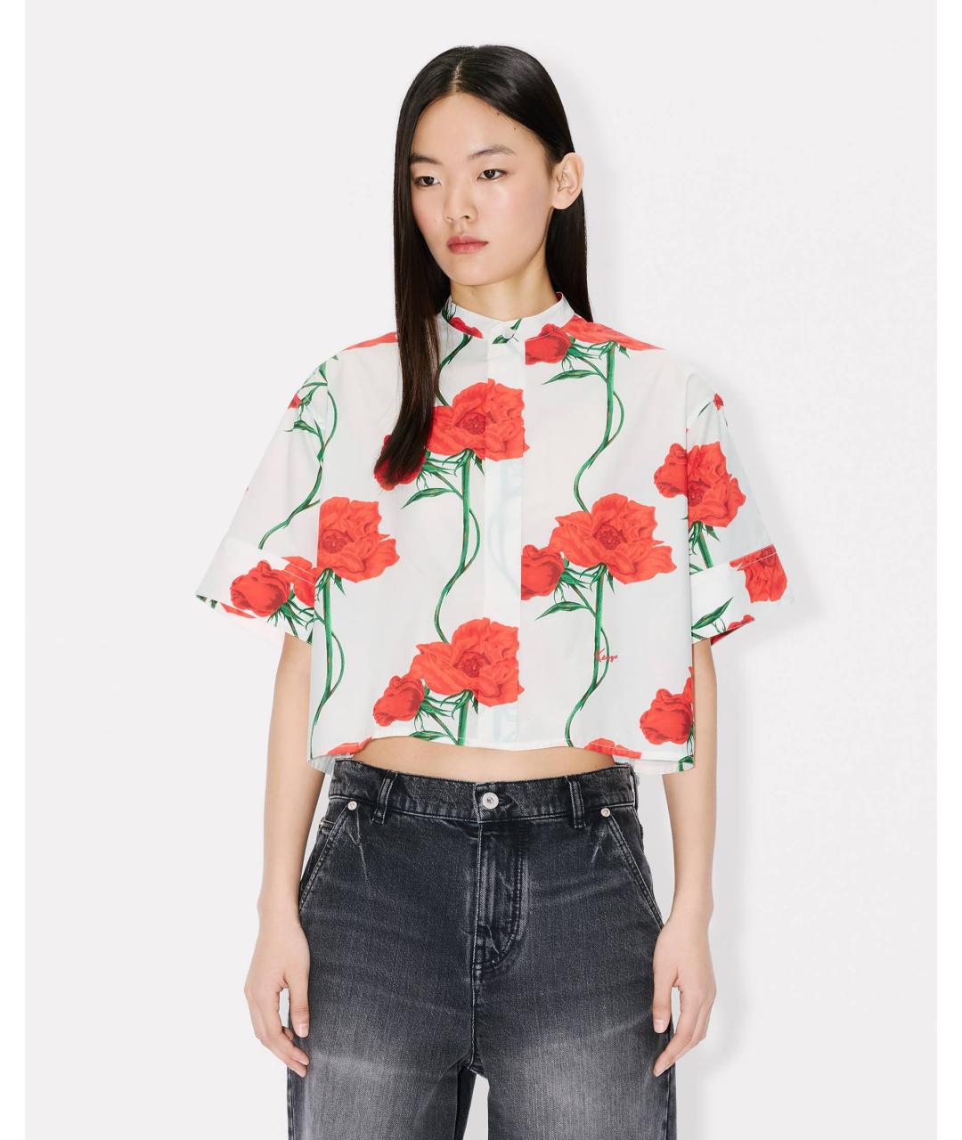 KENZO Мульти хлопковая рубашка, фото 2