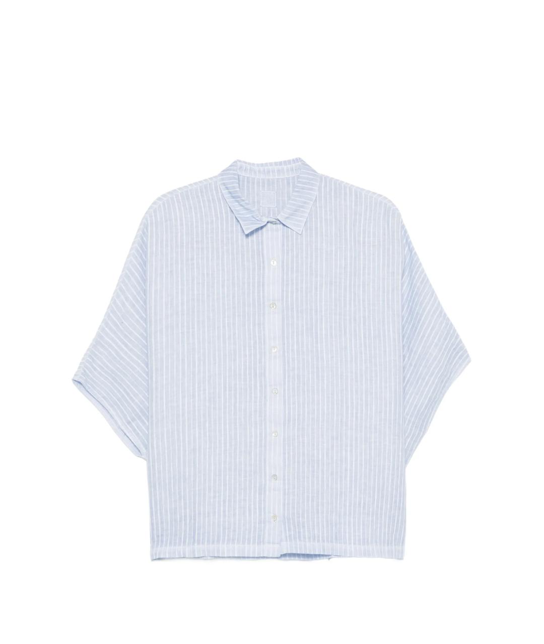 120% LINO Голубая льняная рубашка, фото 1