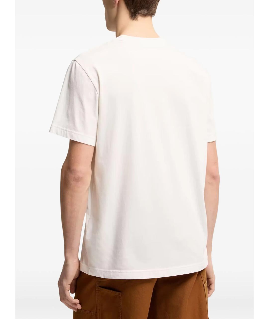 MONCLER Белая хлопковая футболка, фото 3