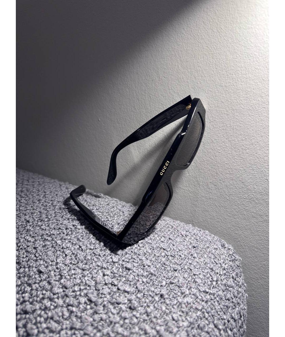 GUCCI Черные пластиковые солнцезащитные очки, фото 4