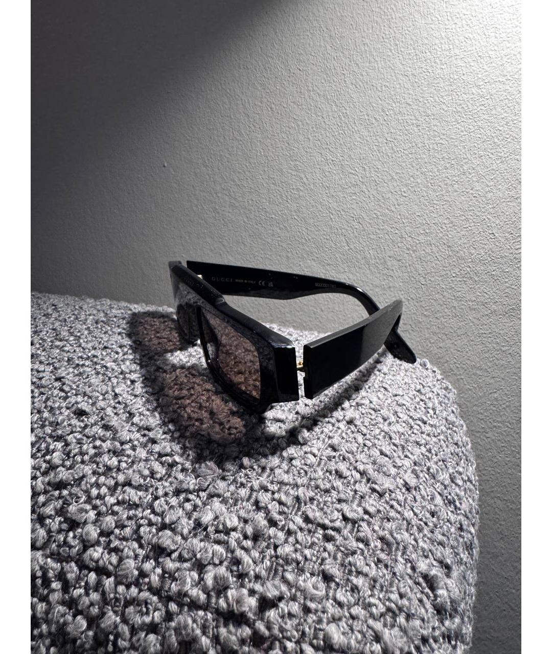 GUCCI Черные пластиковые солнцезащитные очки, фото 5