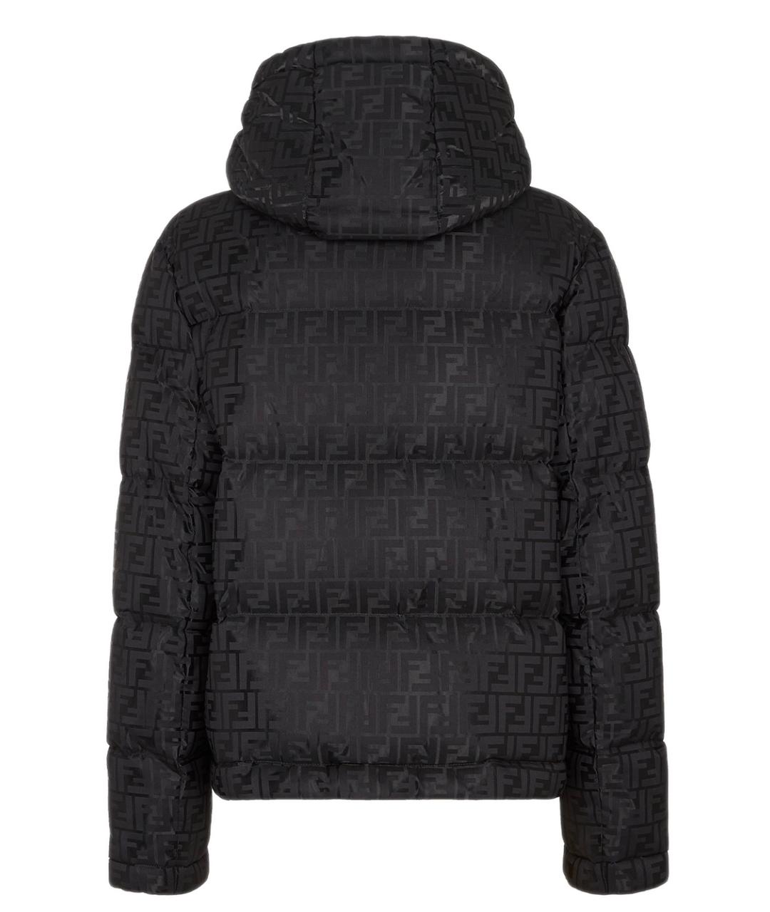 FENDI Черный полиамидовый пуховик, фото 2