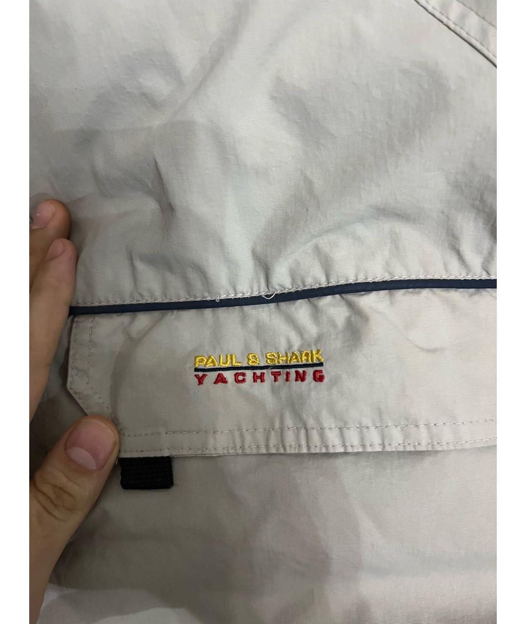 PAUL & SHARK Бежевая полиэстеровая куртка, фото 4