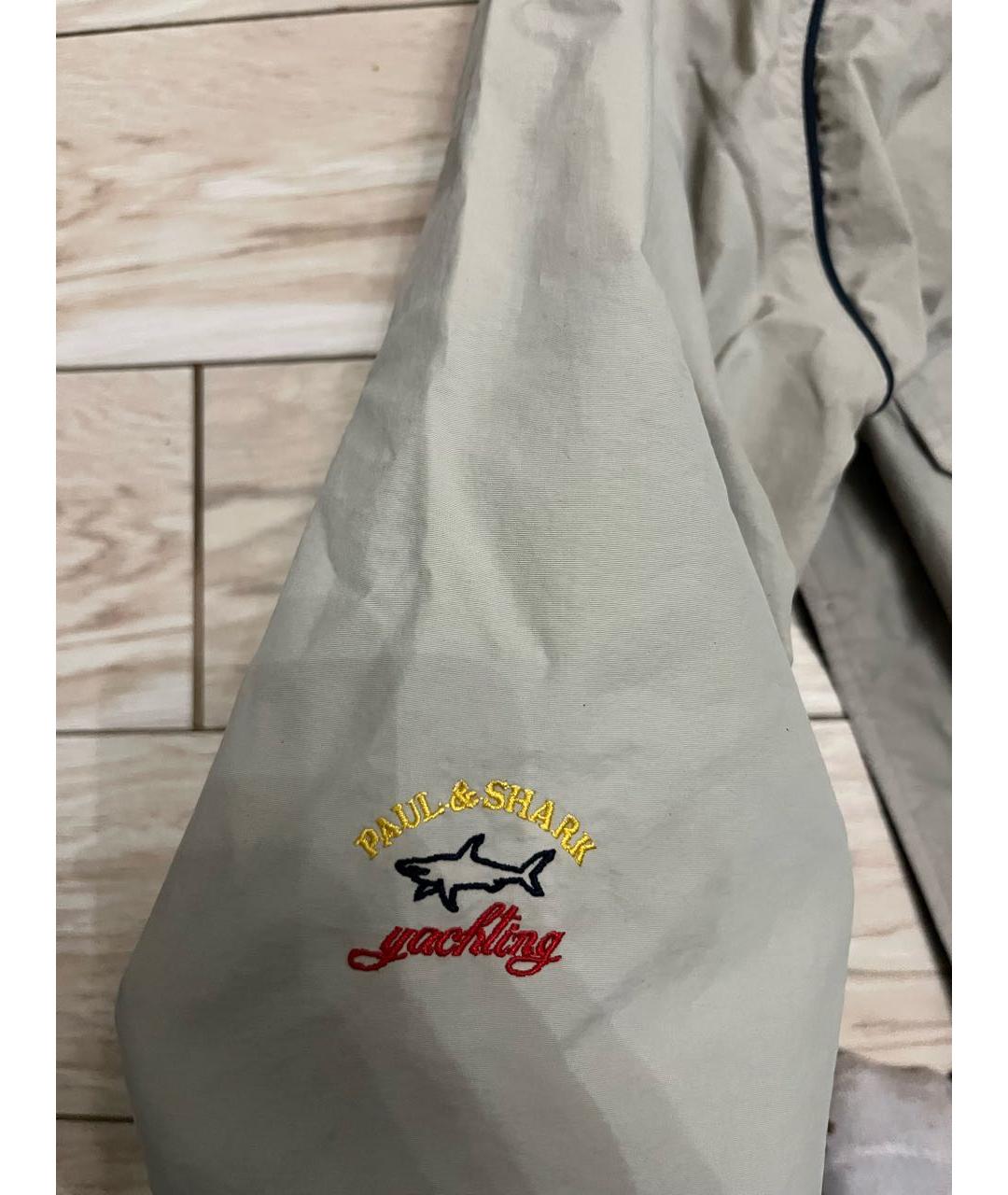 PAUL & SHARK Бежевая полиэстеровая куртка, фото 6