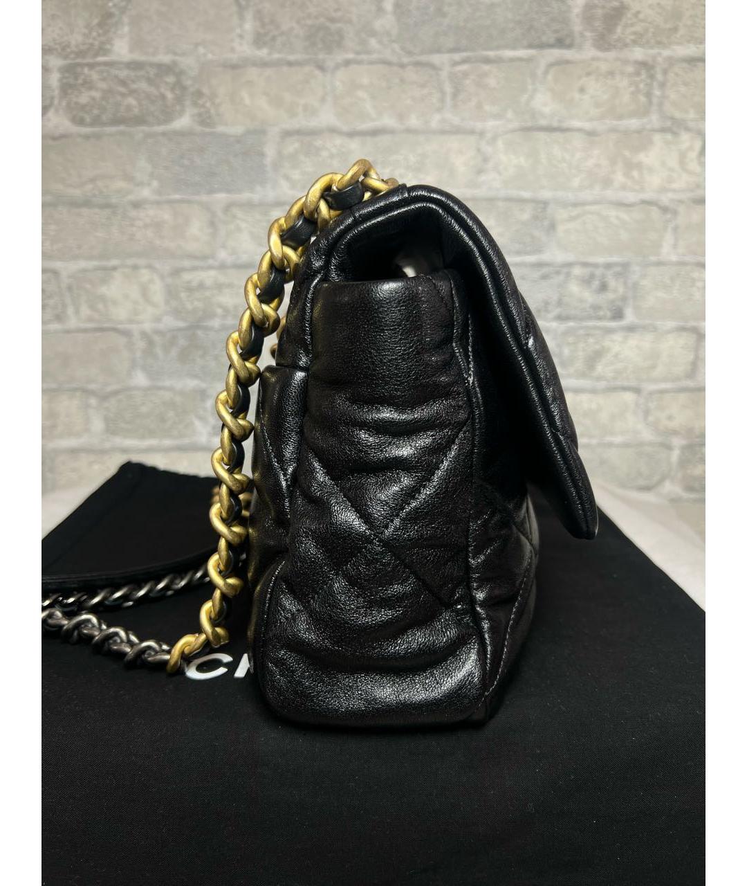 CHANEL Черная кожаная сумка через плечо, фото 5