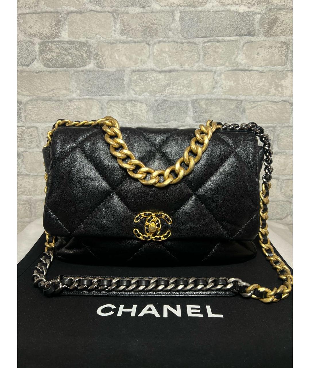 CHANEL Черная кожаная сумка через плечо, фото 9