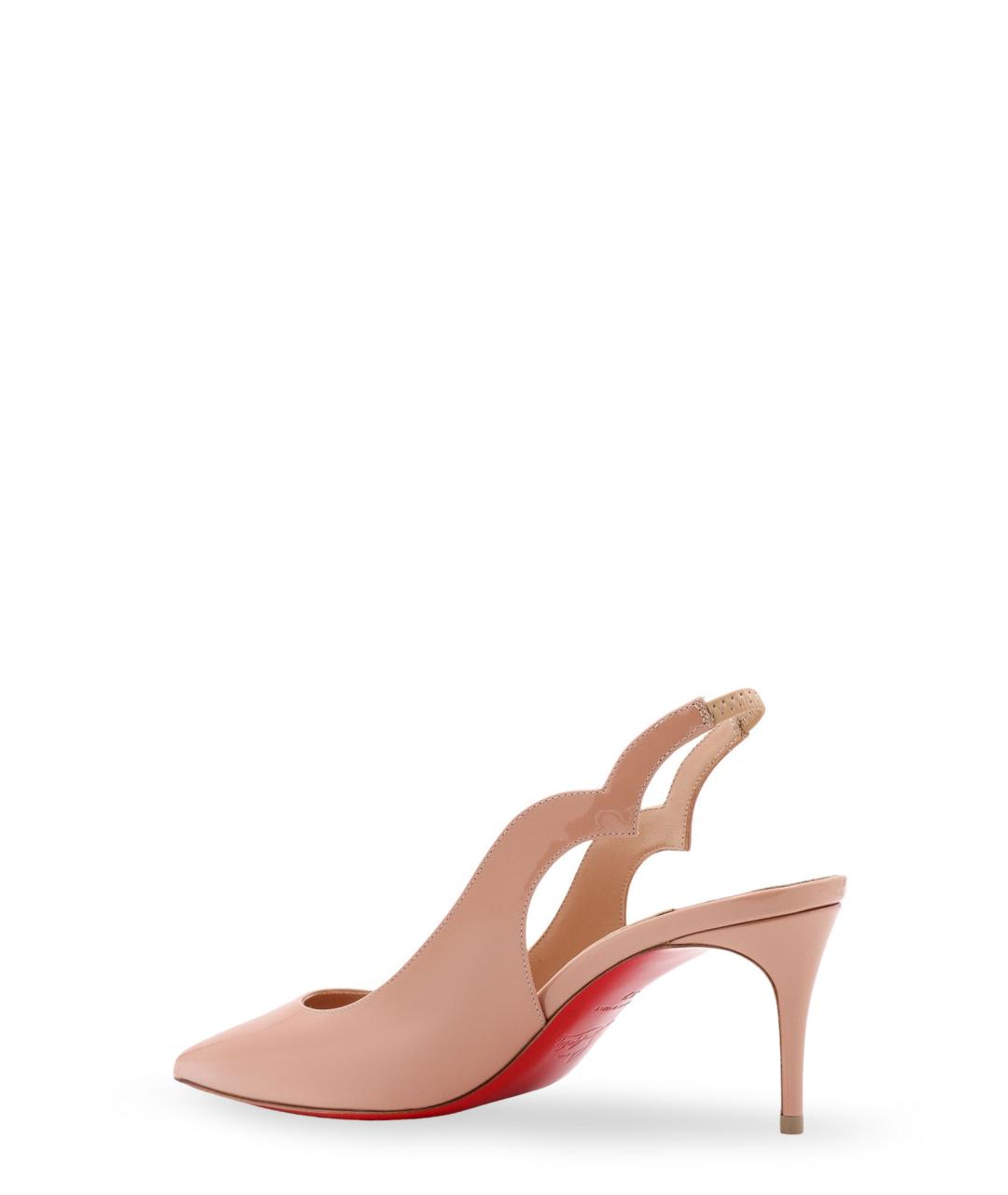 CHRISTIAN LOUBOUTIN Розовые кожаные туфли, фото 3
