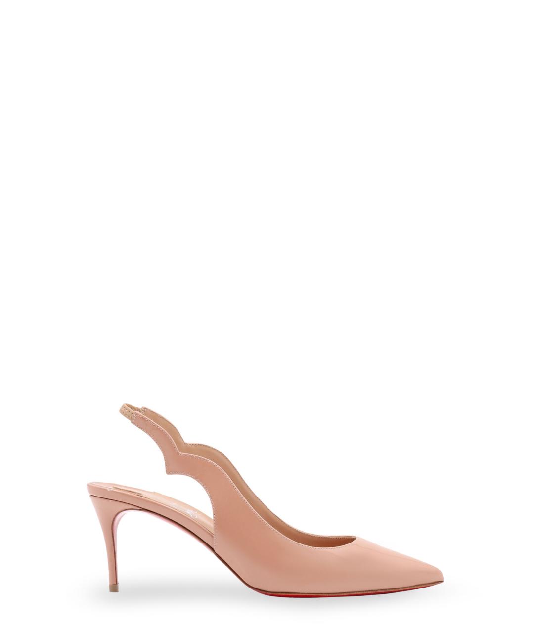 CHRISTIAN LOUBOUTIN Розовые кожаные туфли, фото 1