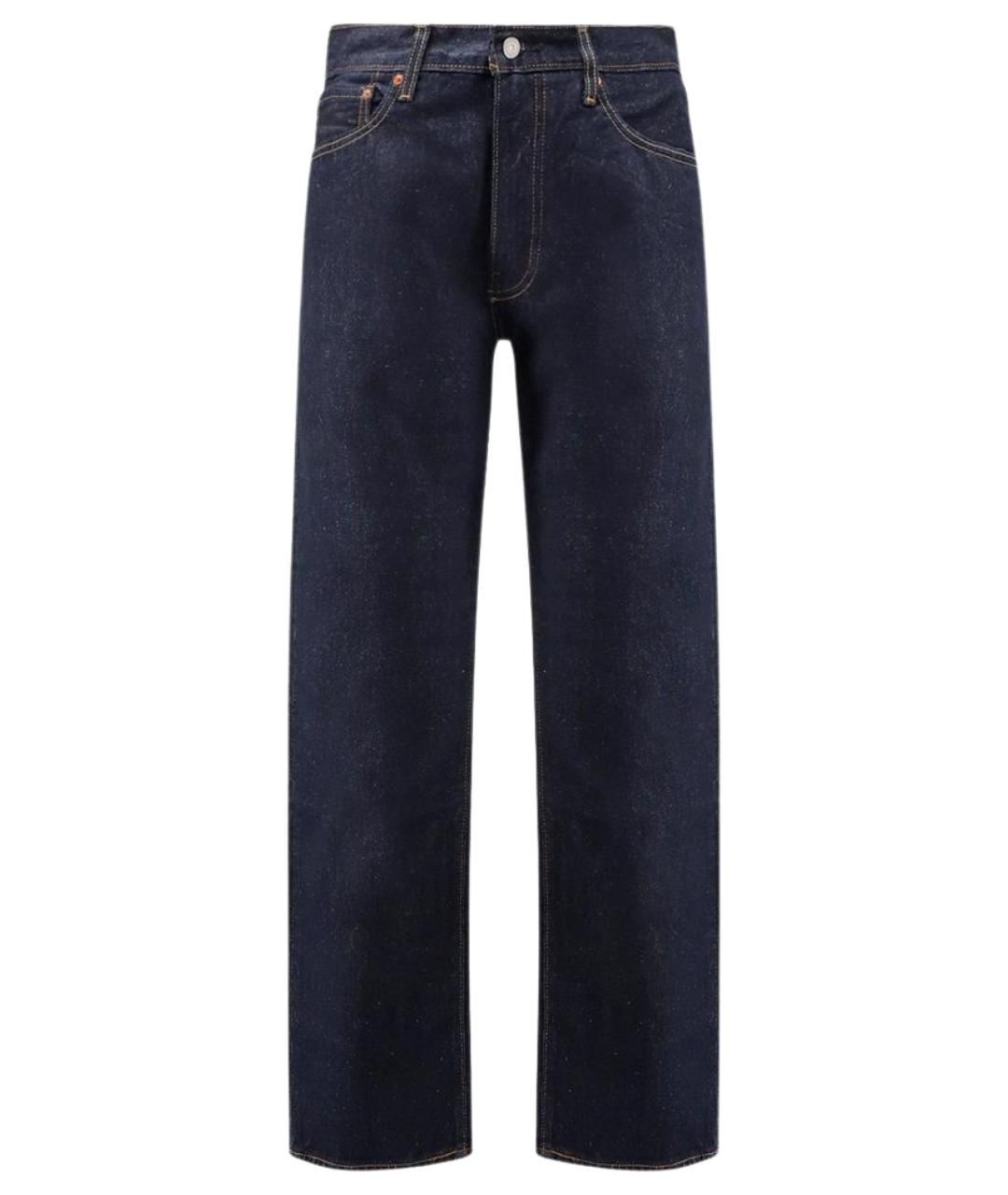 LEVI'S Темно-синие хлопковые прямые джинсы, фото 1