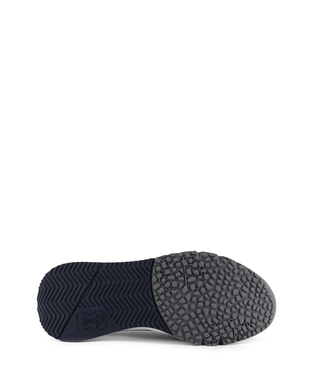 BRUNELLO CUCINELLI Синие текстильные низкие кроссовки / кеды, фото 4
