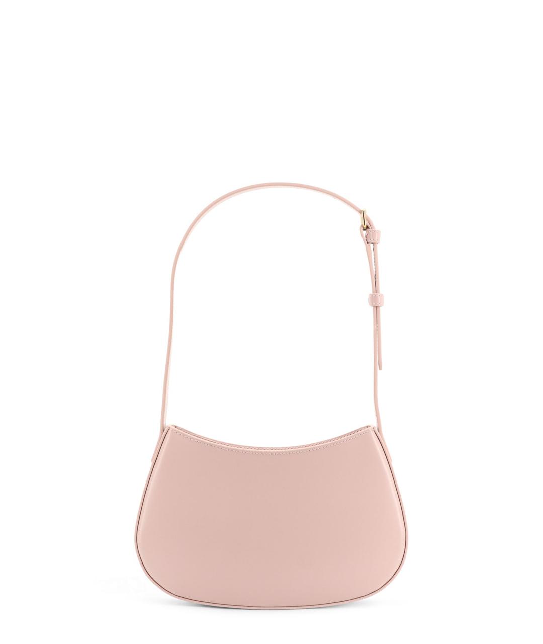 CELINE Розовая кожаная сумка через плечо, фото 2