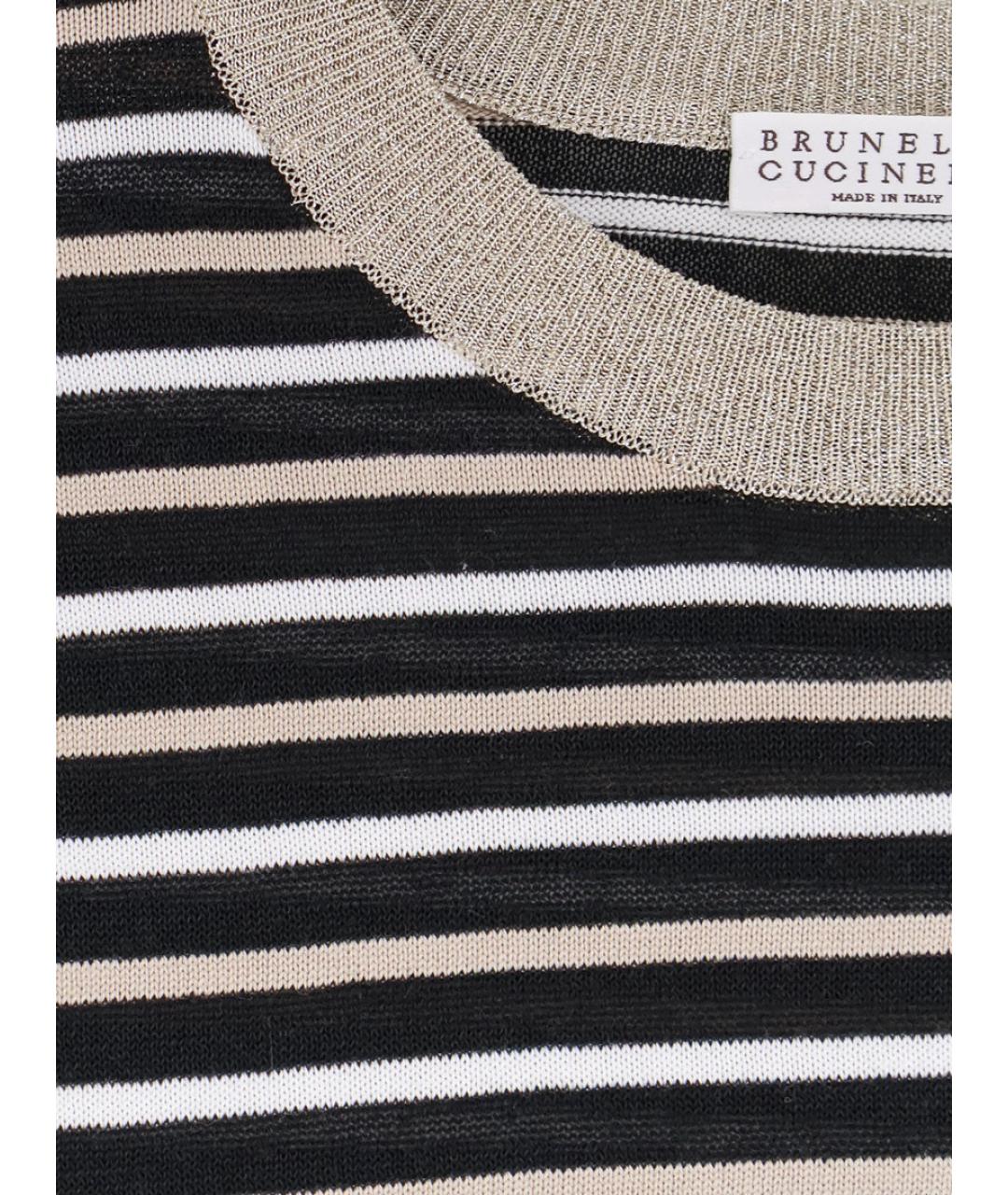 BRUNELLO CUCINELLI Мульти льняной джемпер / свитер, фото 3