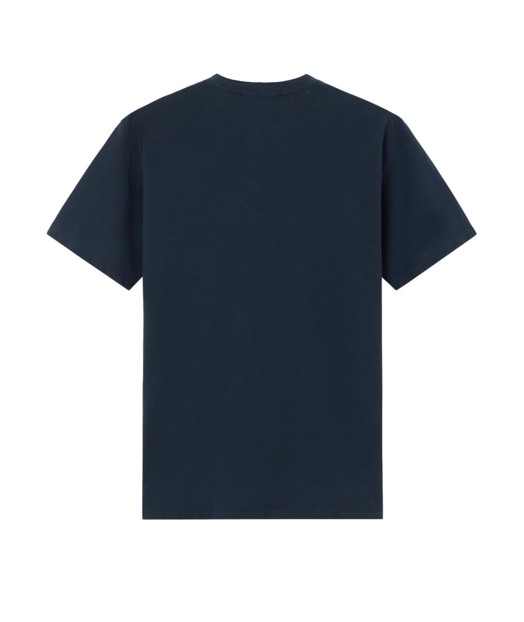 STONE ISLAND Синяя хлопковая футболка, фото 2