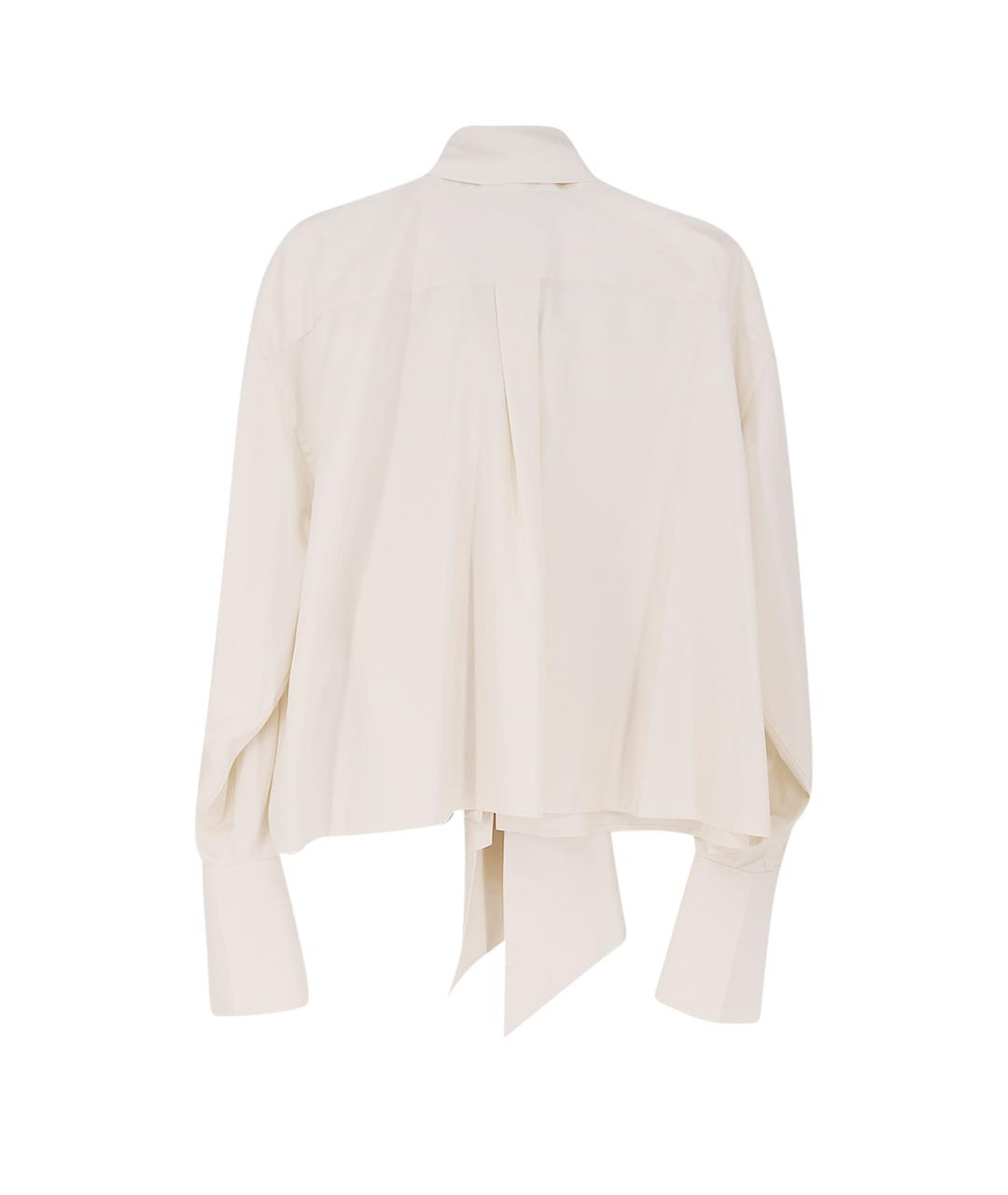 CELINE Бежевая шелковая рубашка, фото 2