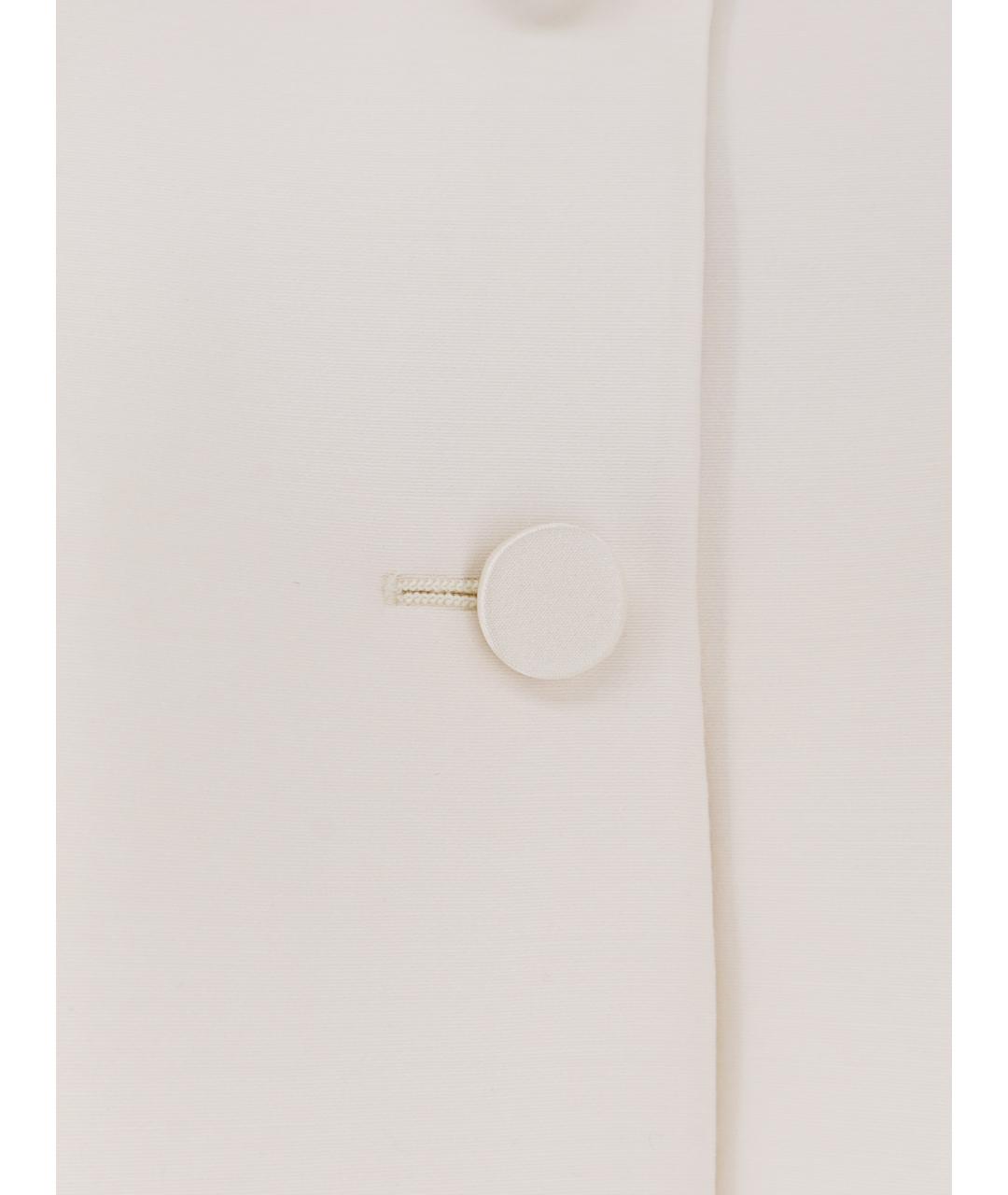 CHRISTIAN DIOR Белый шерстяной жакет/пиджак, фото 3