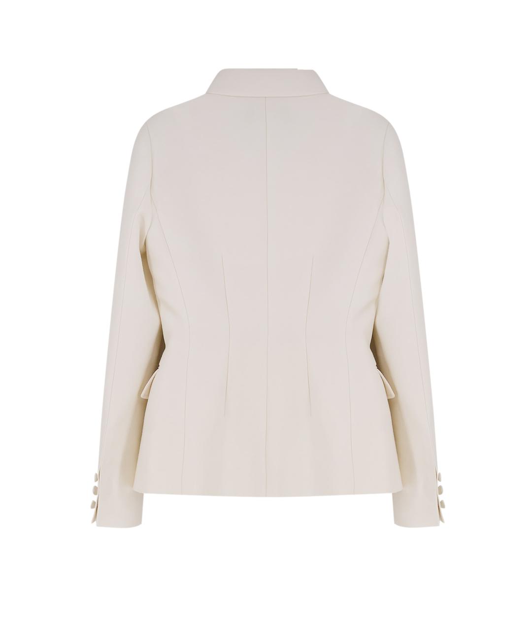 CHRISTIAN DIOR Белый шерстяной жакет/пиджак, фото 2