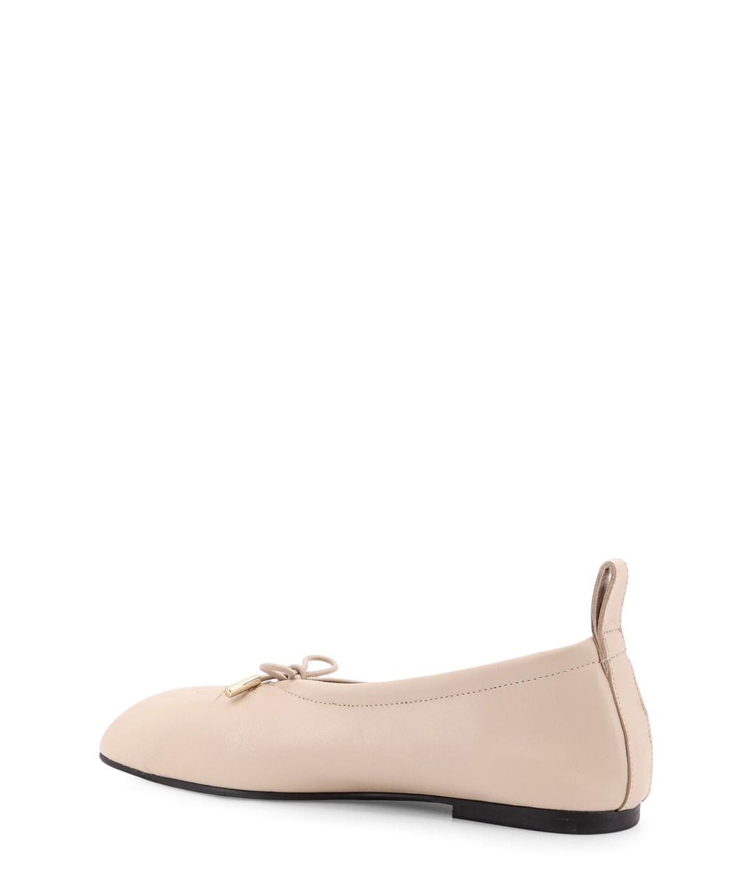 ALOHAS Бежевые кожаные балетки, фото 3