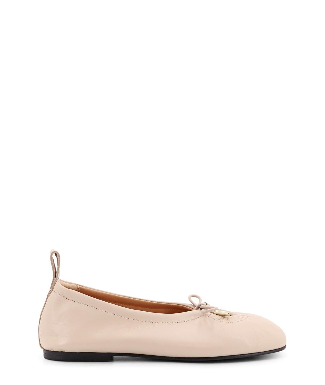 ALOHAS Бежевые кожаные балетки, фото 4