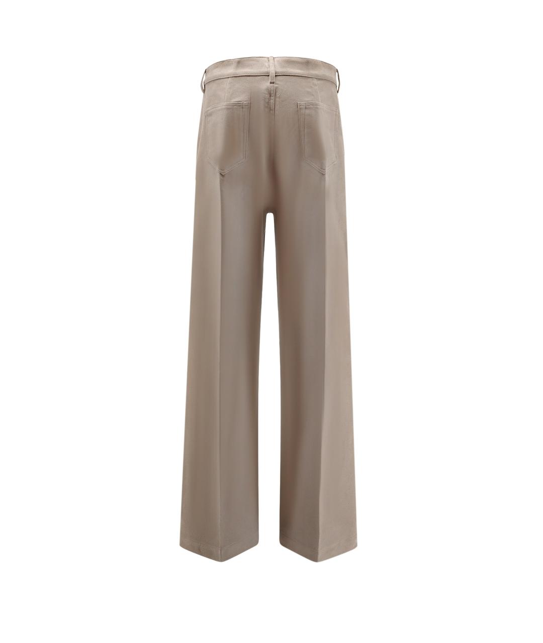 RICK OWENS Серые хлопковые повседневные брюки, фото 2