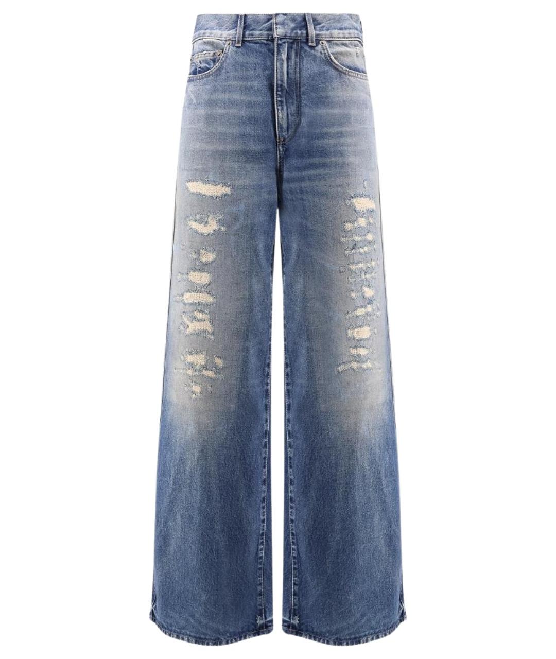 CHRISTIAN DIOR Синие хлопковые прямые джинсы, фото 1