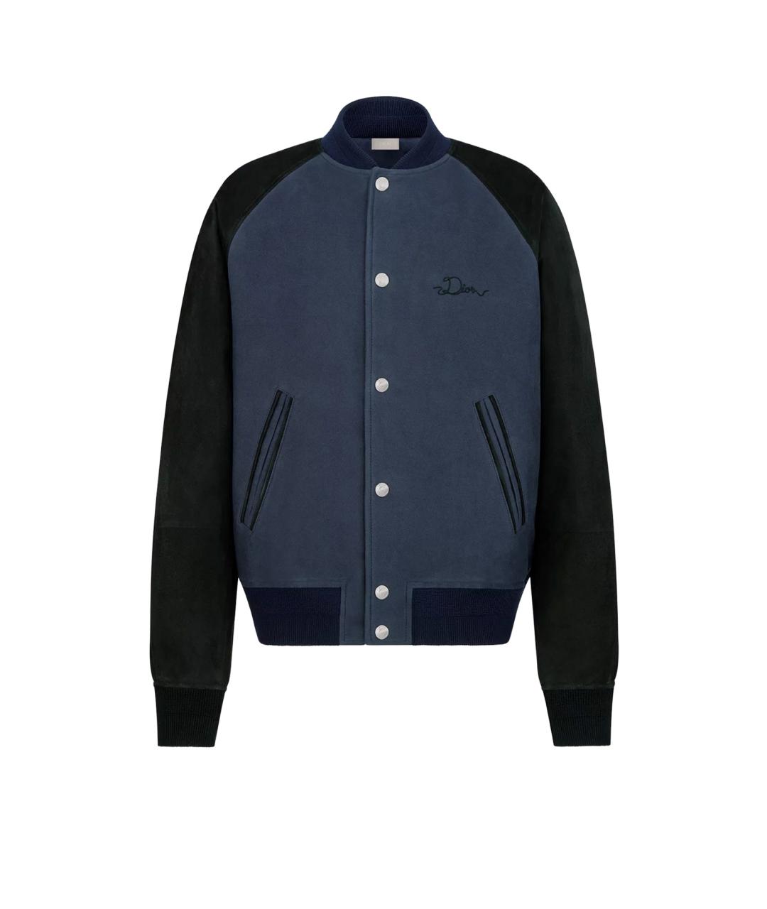 CHRISTIAN DIOR Синяя хлопковая куртка, фото 1