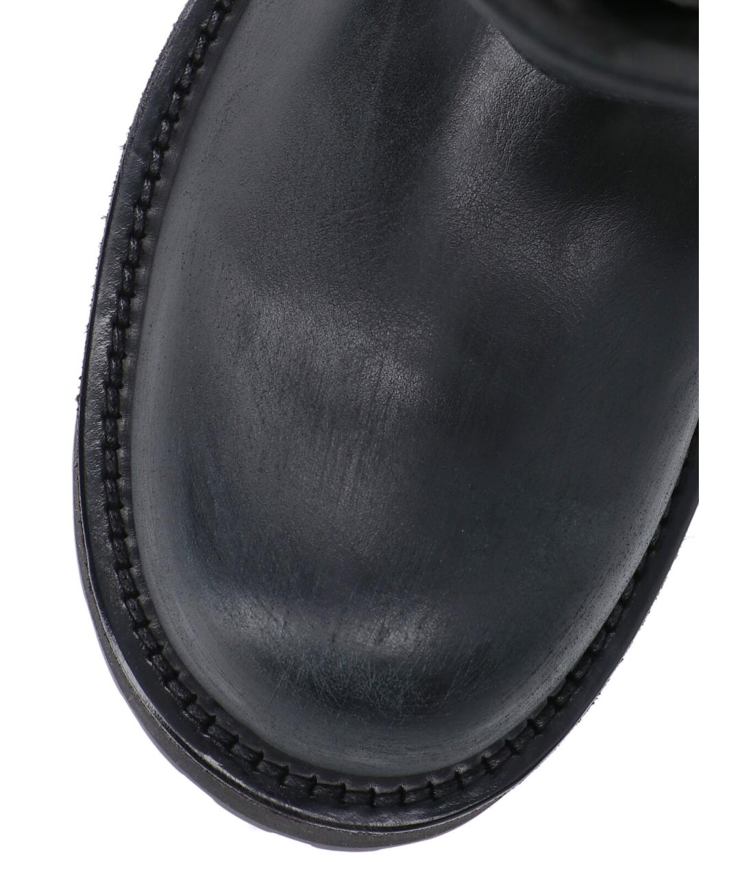 BALENCIAGA Черные кожаные высокие ботинки, фото 3