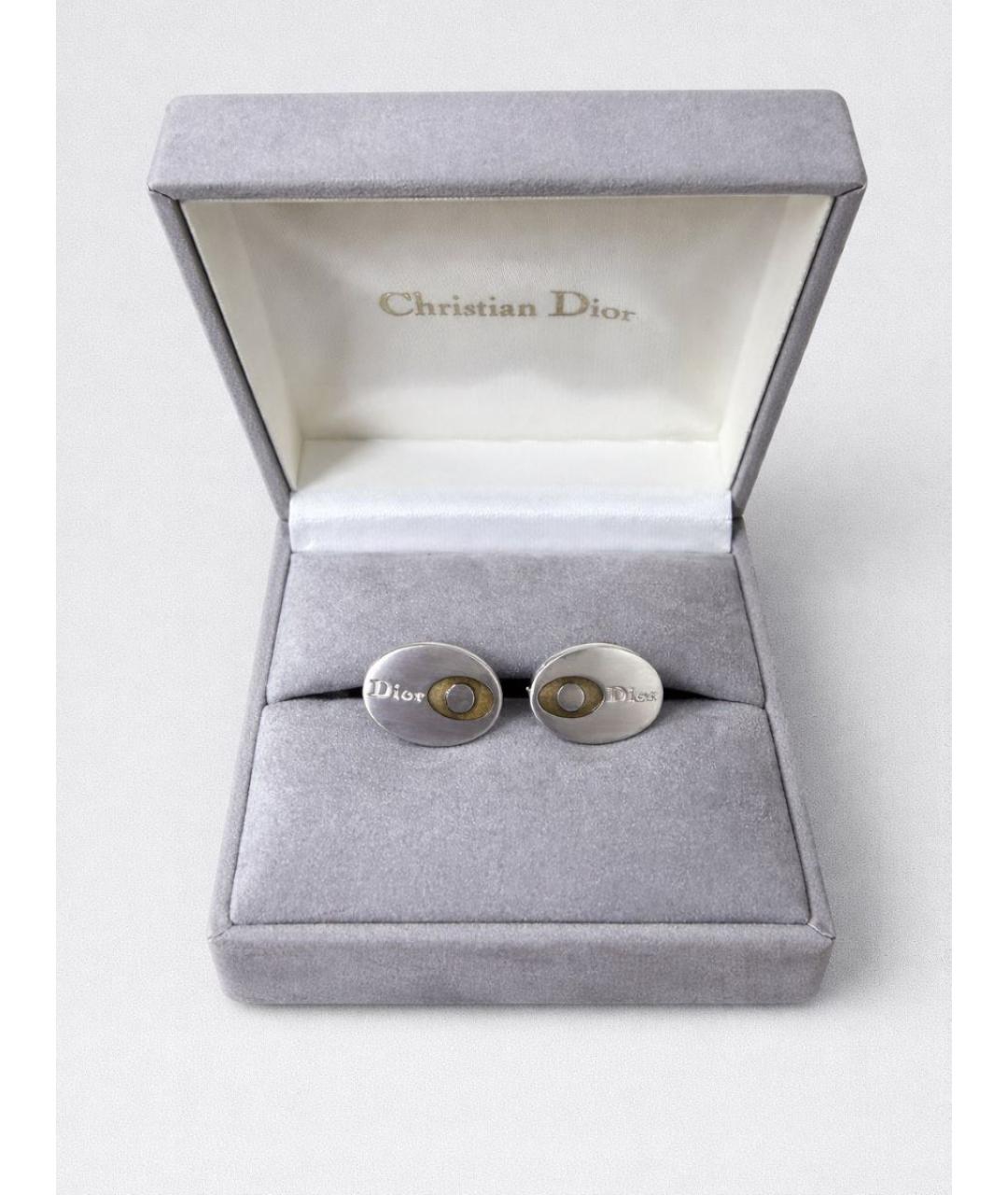 CHRISTIAN DIOR Серебряные запонки, фото 7