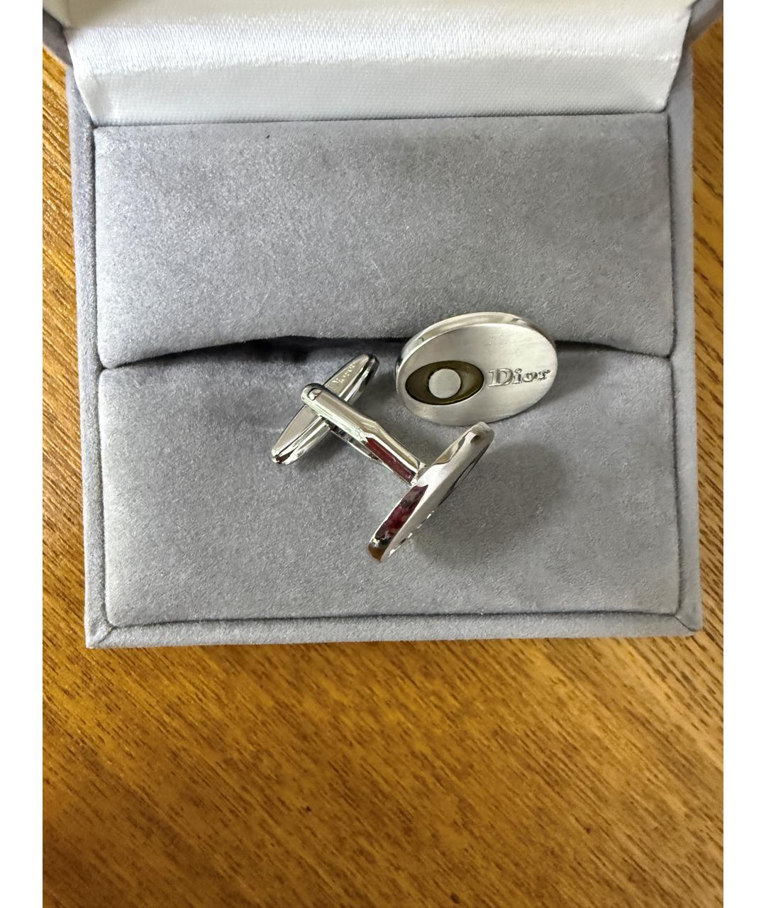 CHRISTIAN DIOR Серебряные запонки, фото 3