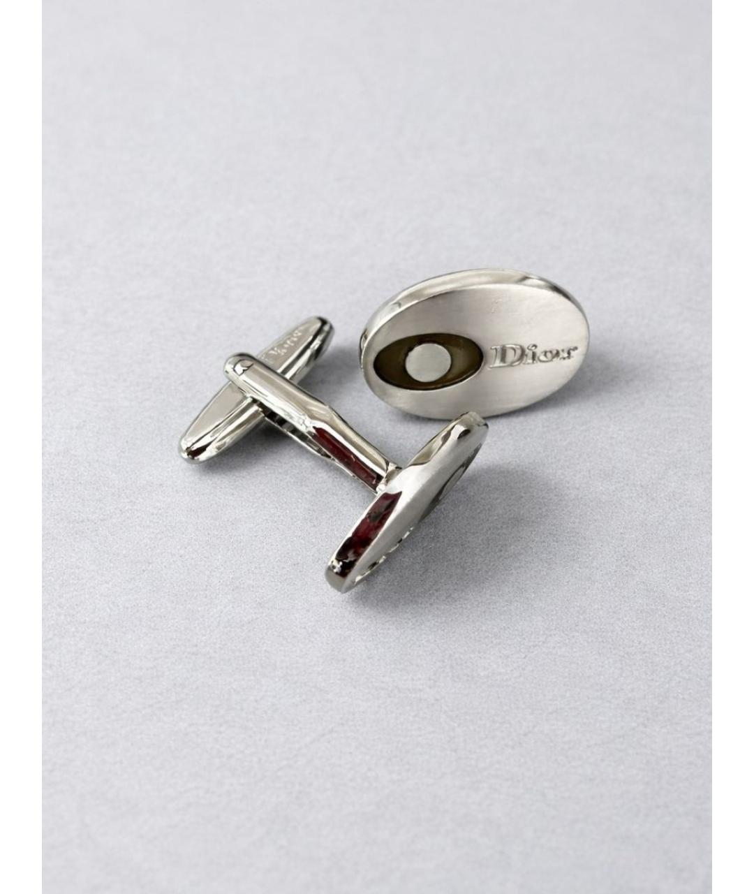 CHRISTIAN DIOR Серебряные запонки, фото 4