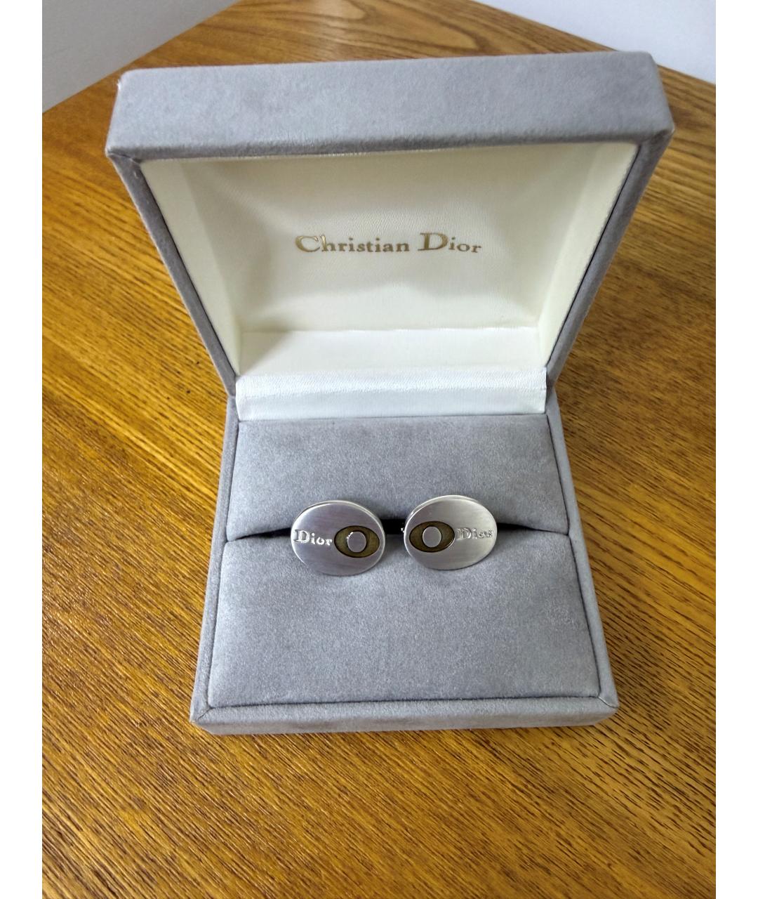 CHRISTIAN DIOR Серебряные запонки, фото 2