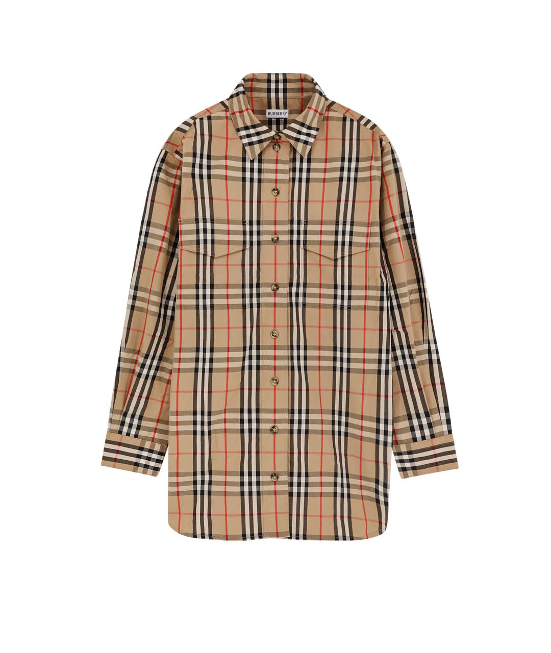 BURBERRY Мульти хлопковая рубашка, фото 1