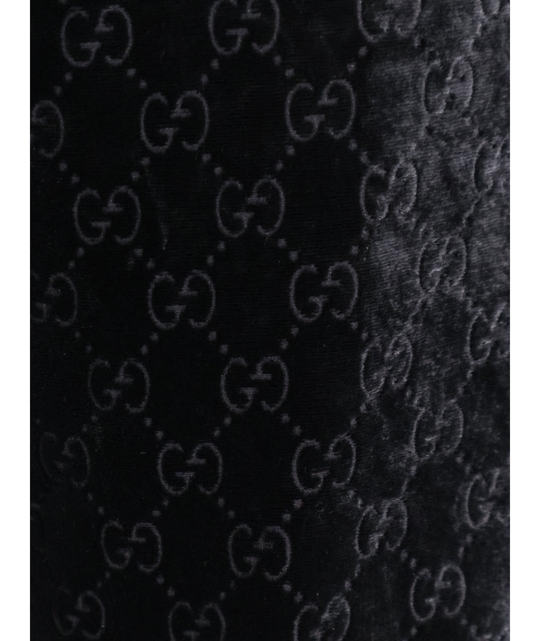 GUCCI Черные вискозные повседневные брюки, фото 3