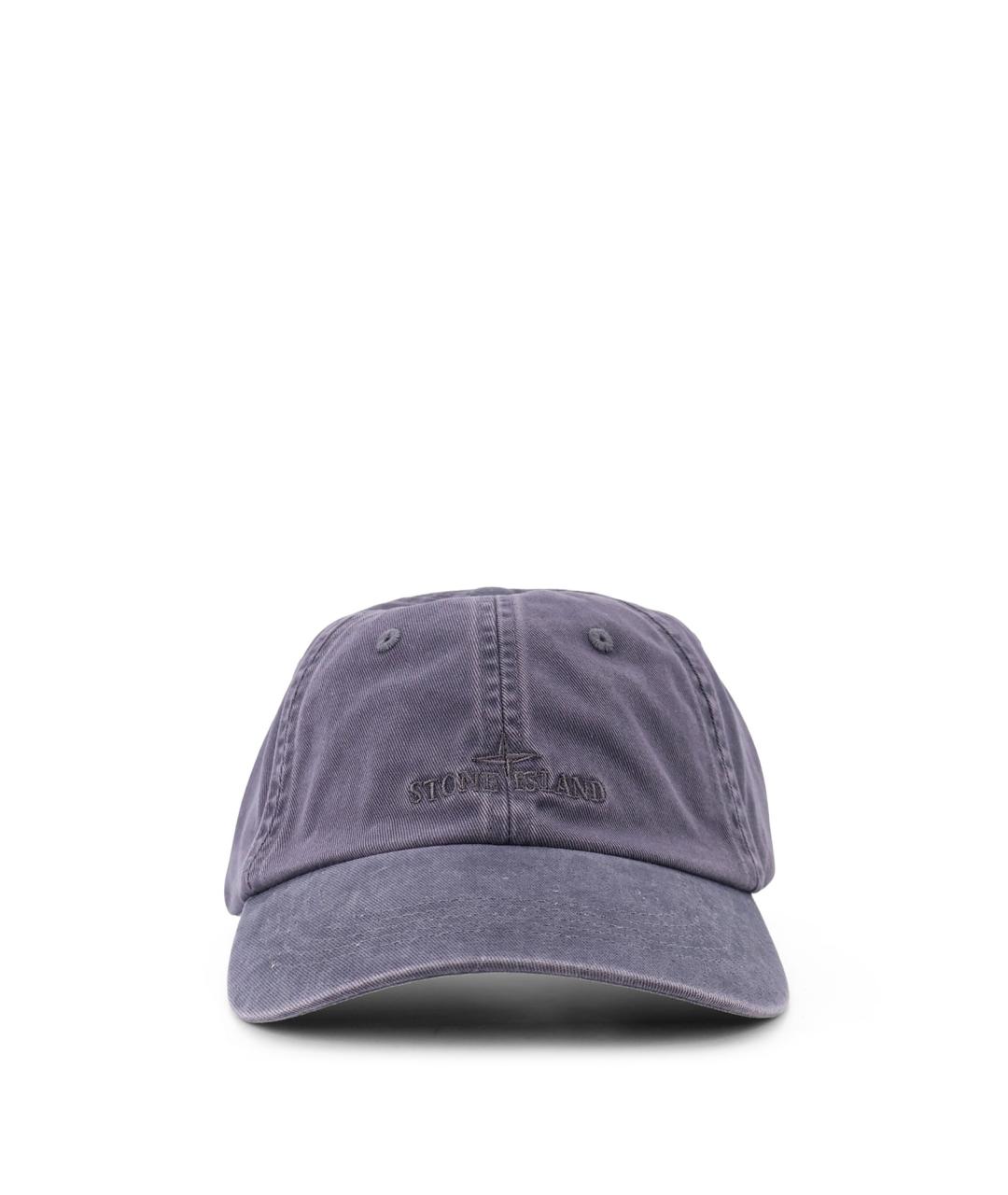 STONE ISLAND Синяя хлопковая кепка/бейсболка, фото 1
