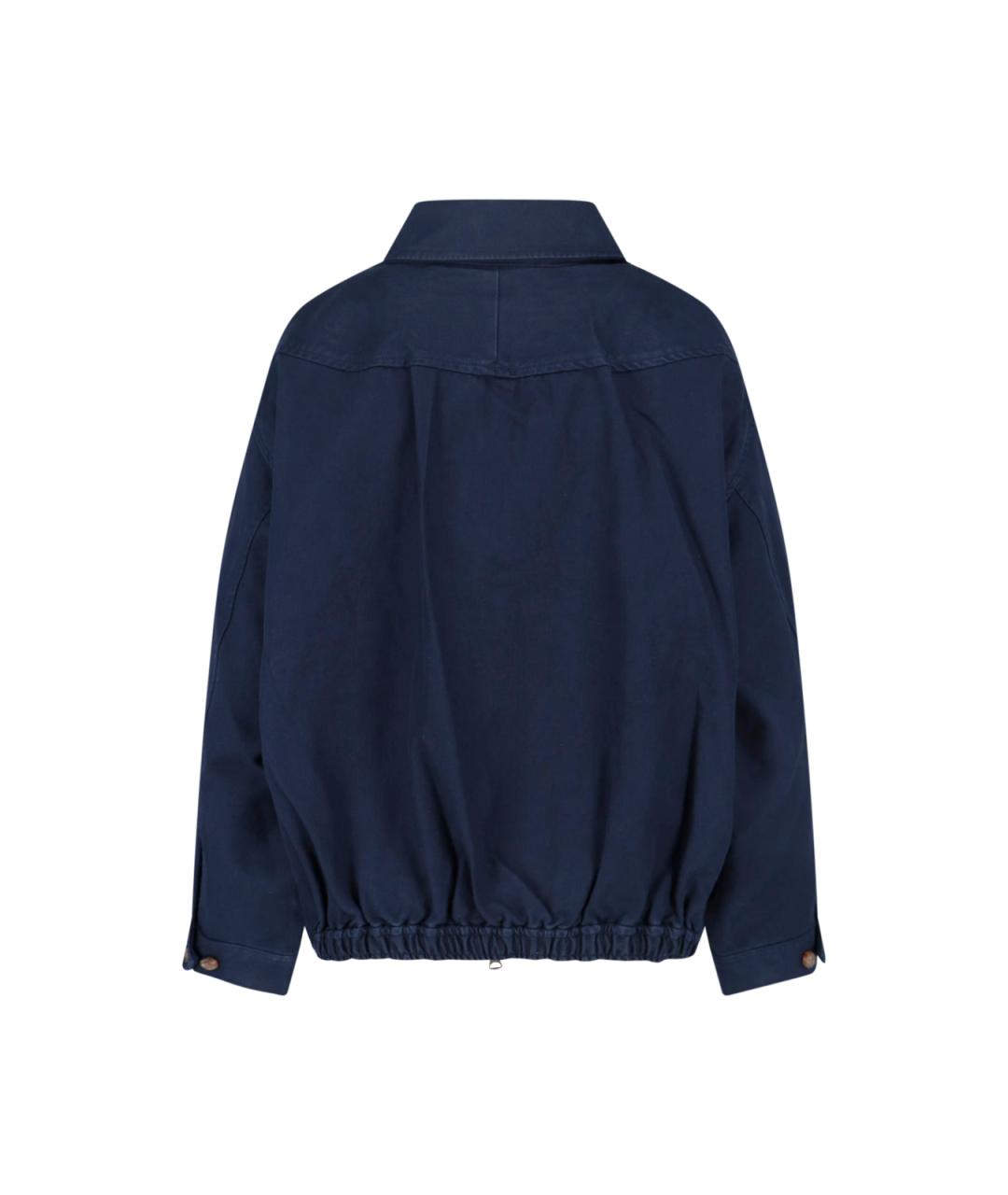 POLO RALPH LAUREN Темно-синяя хлопковая куртка, фото 2