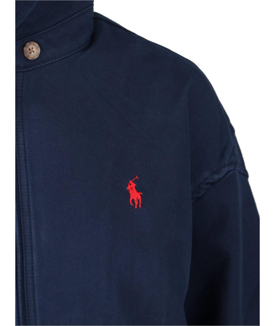 POLO RALPH LAUREN Темно-синяя хлопковая куртка, фото 4