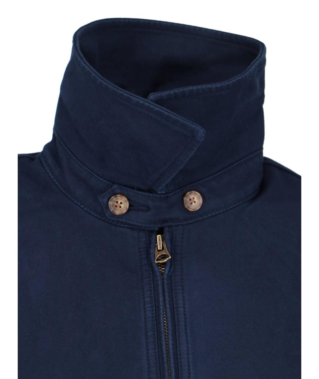 POLO RALPH LAUREN Темно-синяя хлопковая куртка, фото 3