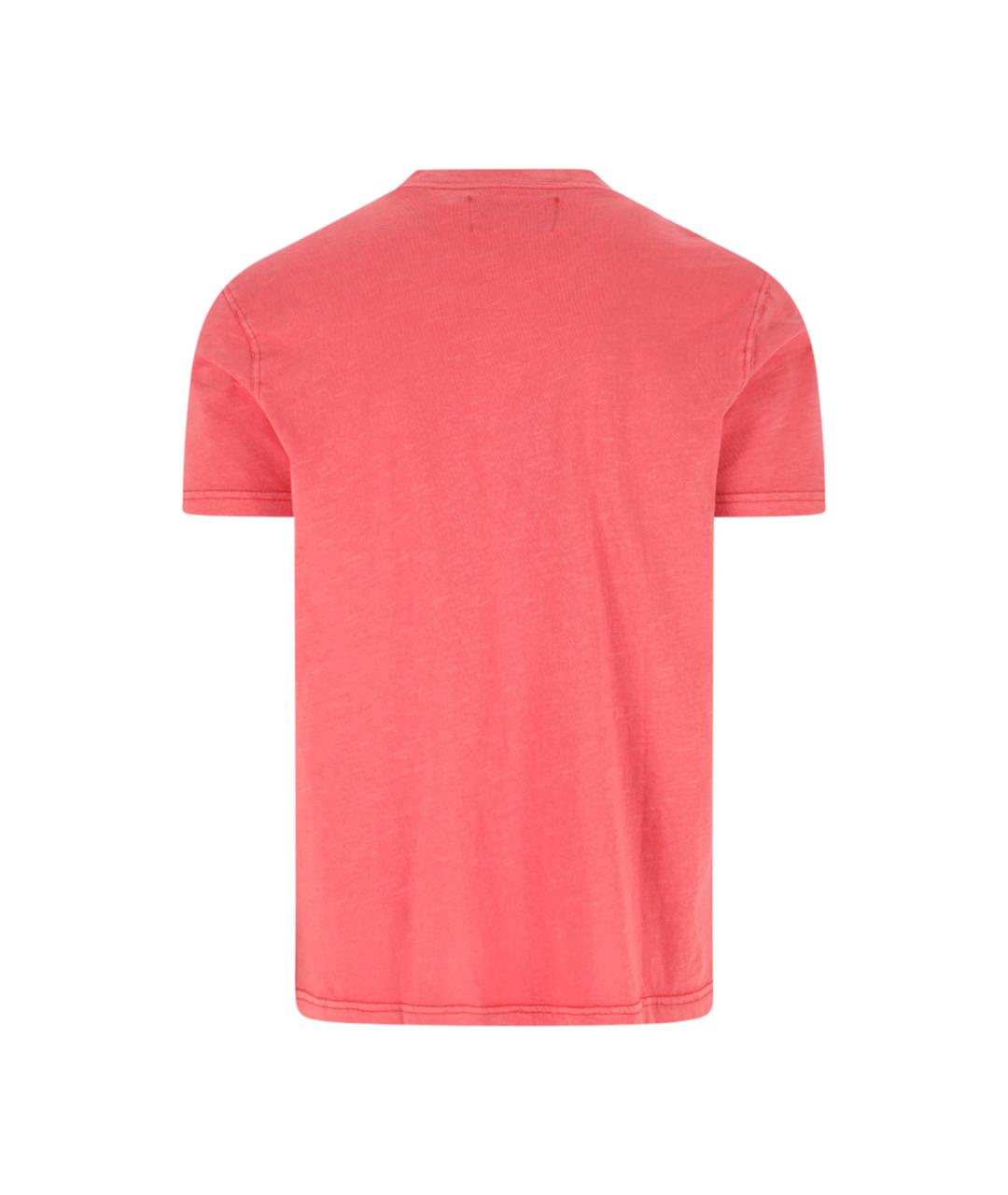 POLO RALPH LAUREN Красная хлопковая футболка, фото 2