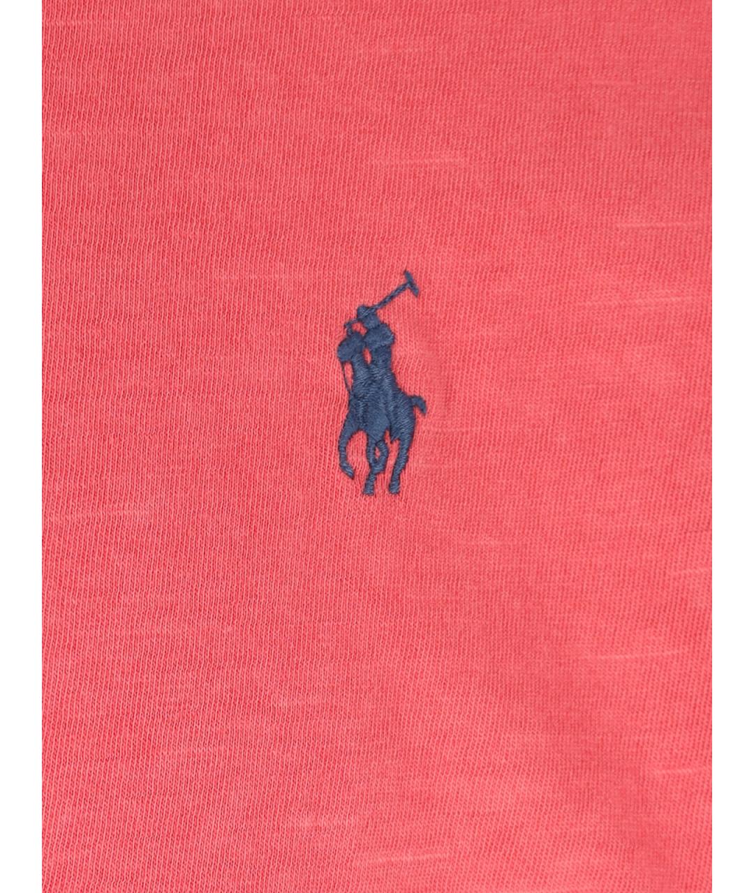 POLO RALPH LAUREN Красная хлопковая футболка, фото 3