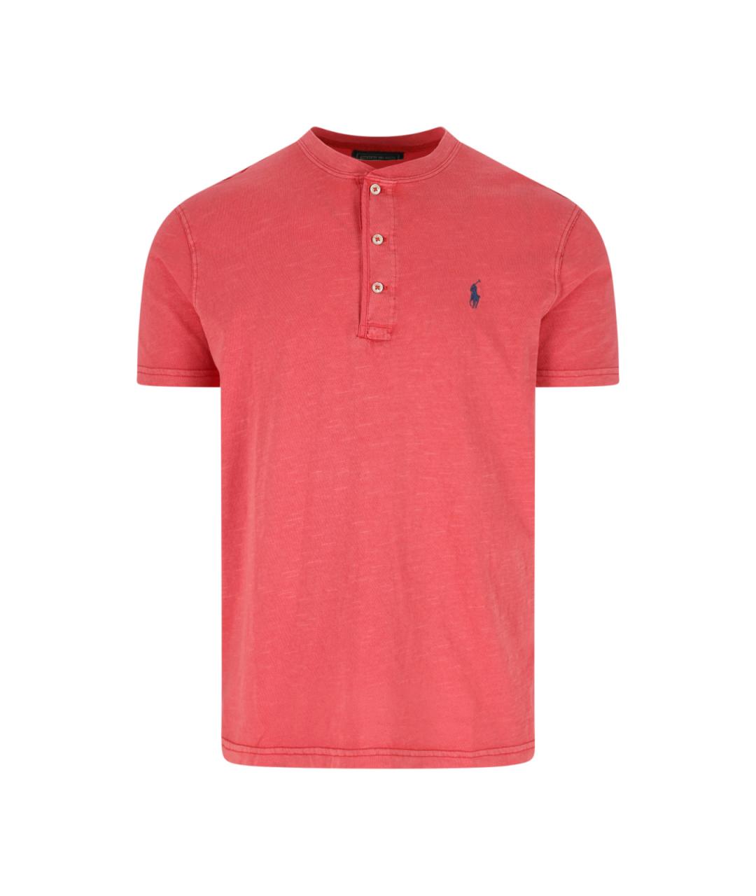 POLO RALPH LAUREN Красная хлопковая футболка, фото 1