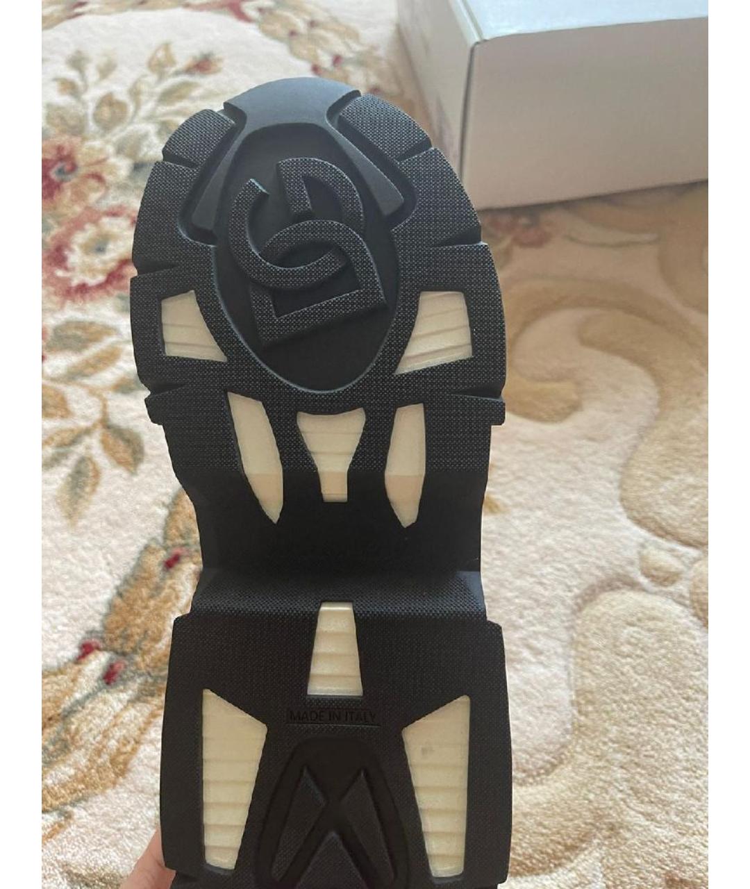 DOLCE&GABBANA Белые текстильные кроссовки, фото 7