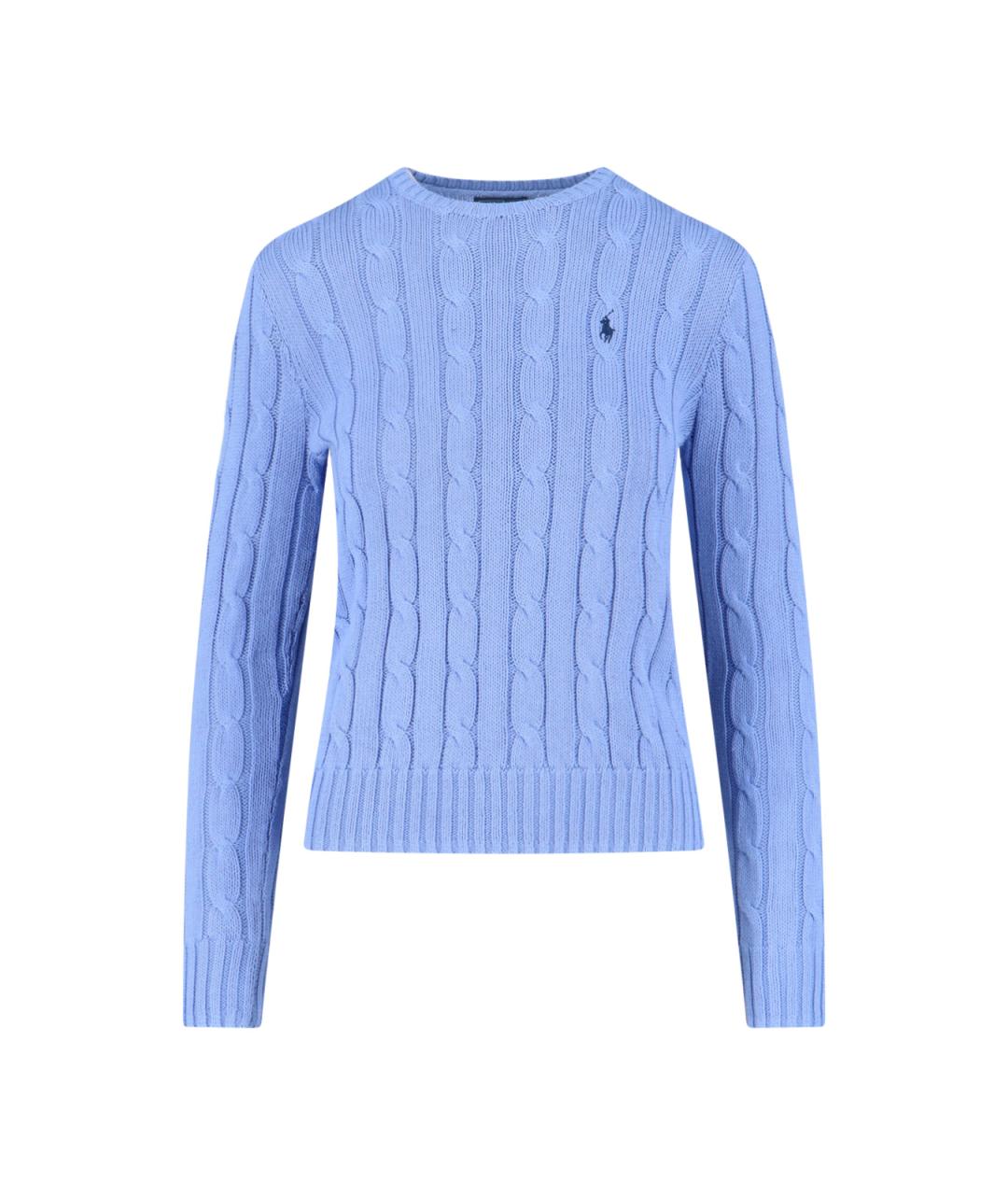 POLO RALPH LAUREN Синий хлопковый джемпер / свитер, фото 1