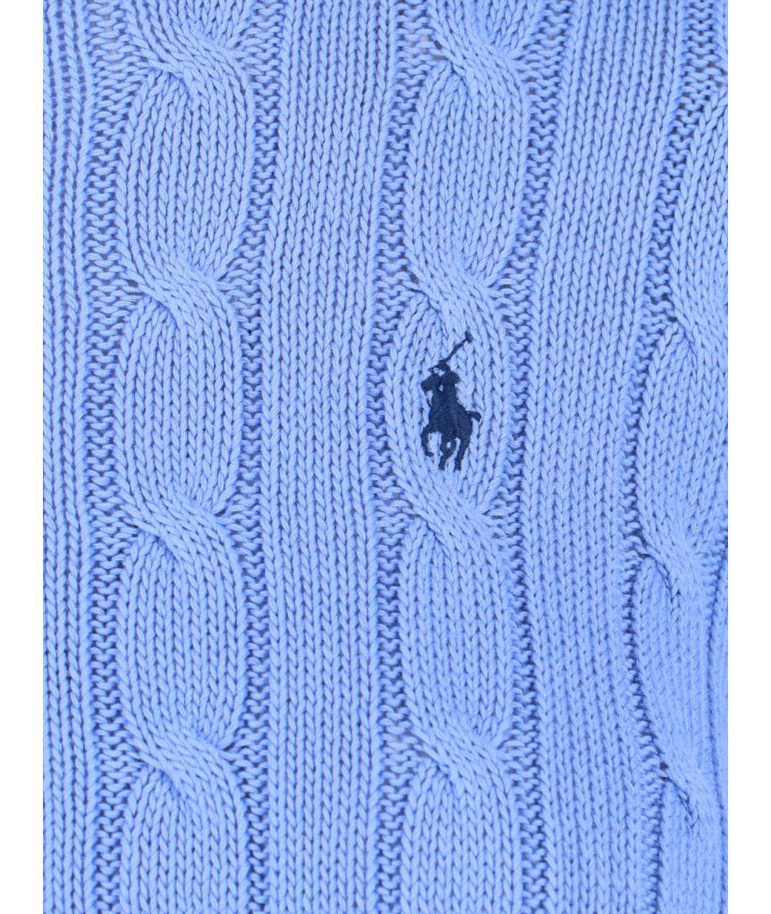 POLO RALPH LAUREN Синий хлопковый джемпер / свитер, фото 3